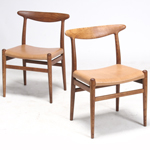W2 chairs by Hans J. Wegner