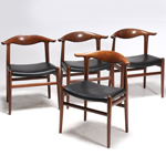 Cowhorn Chairs JH 505 by Hans J. Wegner