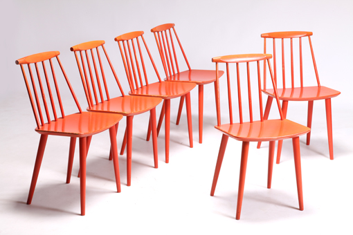 Model J77 dining Chairs by Folke Pålsson