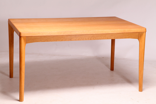Dining table with 2 extension leaves by Henning Kjærnulf