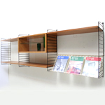 Wall shelf system by Nisse Strinning