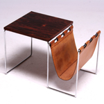 Small table with magazine rack