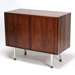 Cabinet with tambour sliding doors