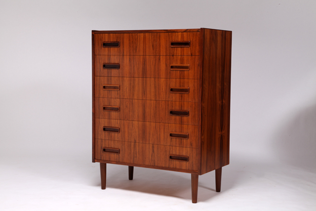 Chest of drawers in rosewood by Borge Seindal