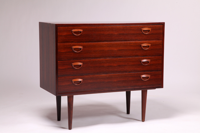 Chest of drawers in rosewood by Kai Kristiansen