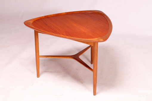 Triangular coffee table by Kurt Østervig