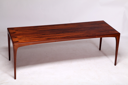 Coffee table in rosewood by Erling Torvits