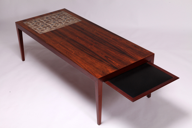Royal Copenhagen BACA tiles table in rosewood with tray
