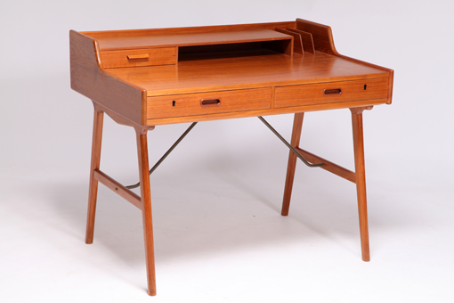 Model 56 desk in teak by Arne Wahl Iversen