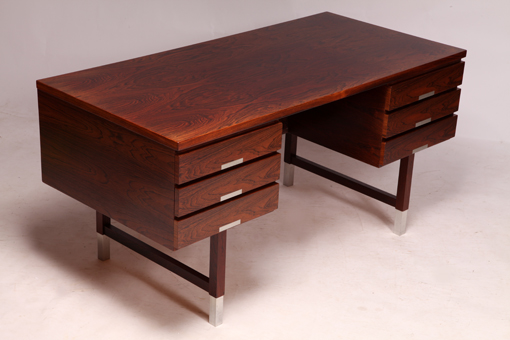 Rosewood writing desk by Kai Kristiansen