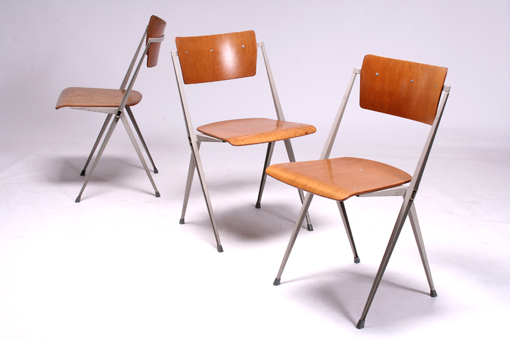 Pyramid chairs by Wim Rietveld