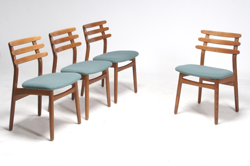 Dining chairs by Poul M. Volther