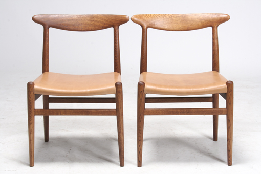 W2 chairs by Hans J. Wegner