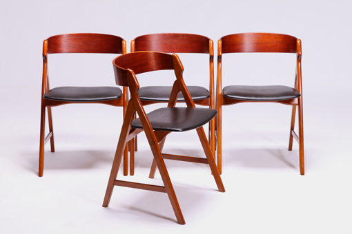 Dining chairs by Henning Kjærnulf