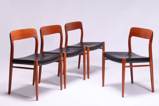 Model 75 chairs by Niels O. Møller