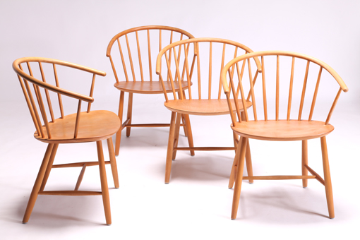 J64 Armchairs by Ejvind A. Johansson