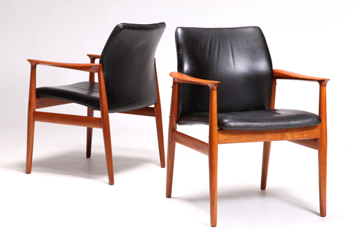 Armchairs by Grete Jalk