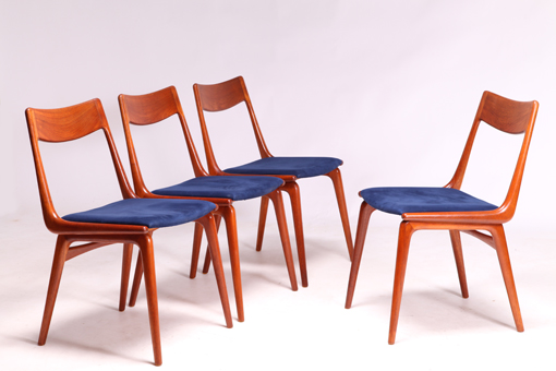 Boomerang dining chairs by Erik Christensen