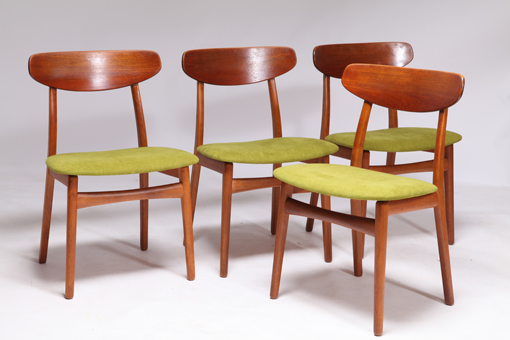 Dining chairs by Henning Kjærnulf