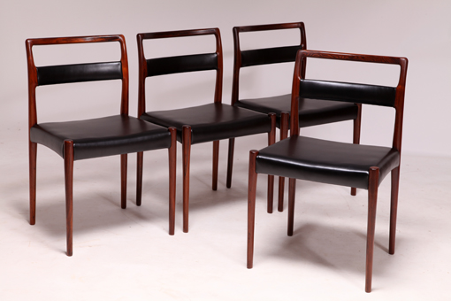 OD70 dinner chairs in rosewood by Kai Kristiansen