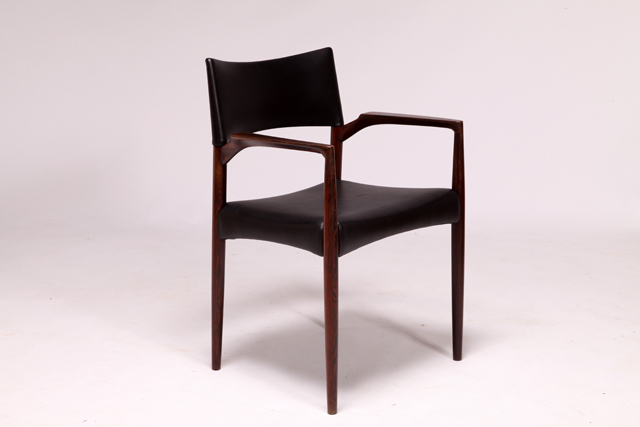 Armchair in rosewood by V. S. Andersen