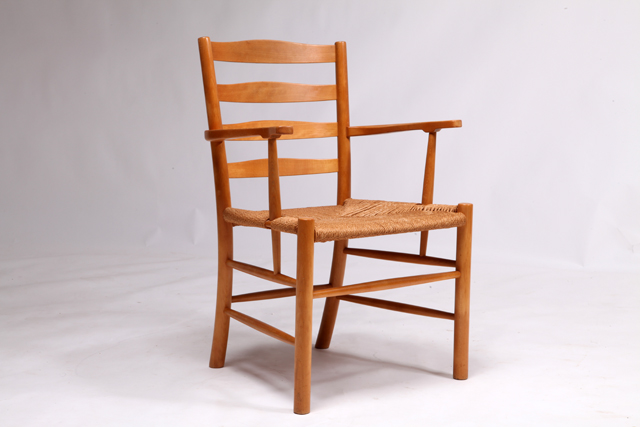 Church chair with arm by Kaare Klint