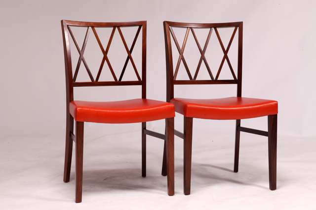 Dining chair in rosewood by Ole Wanscher