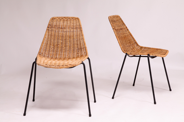 Basket chair by Gian Franco Legler
