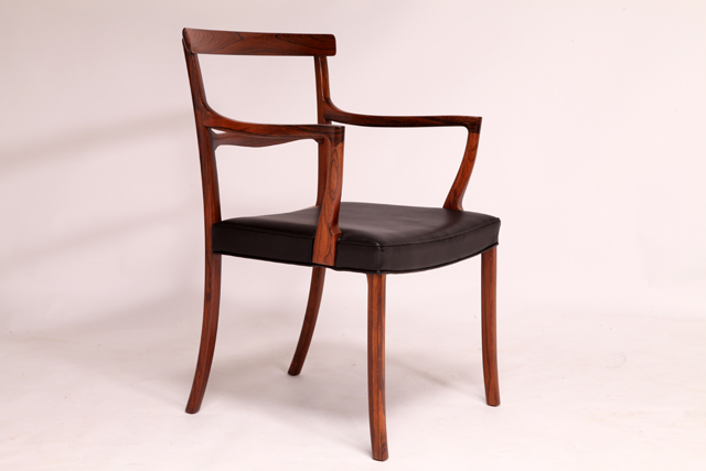 Armchair in Brazilian rosewood by Ole Wanscher