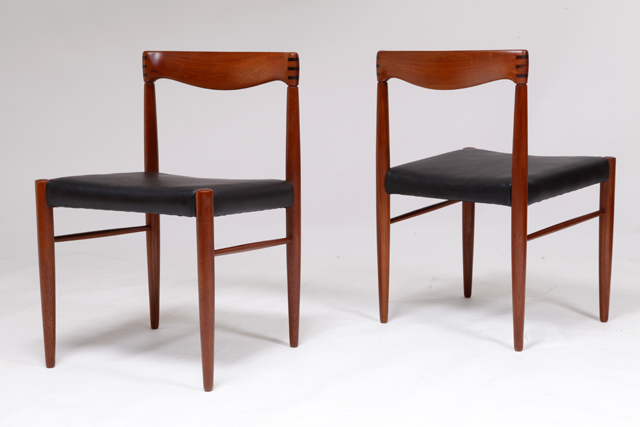 Dining chair in teak & rosewood by Henry W. Klein
