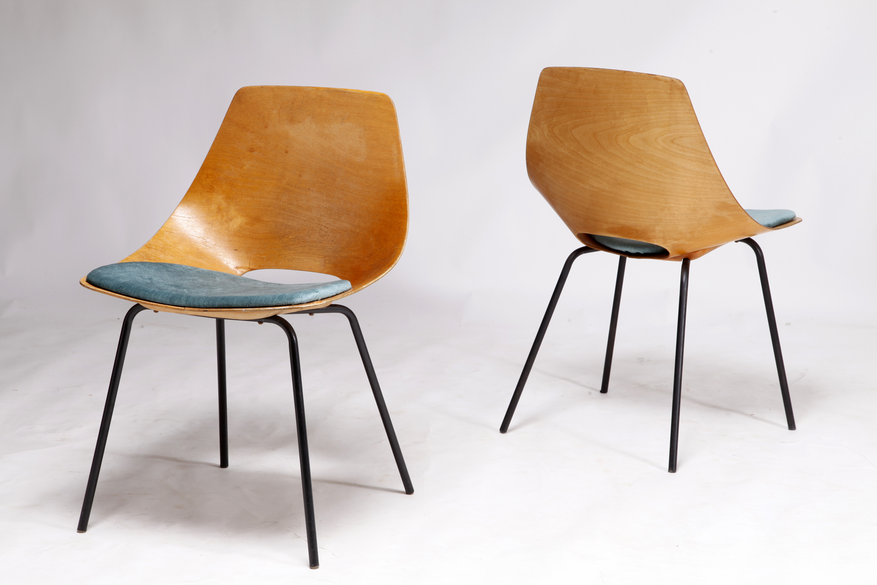 Pierre Guariche Tonneau chair Steiner