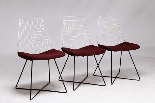 Wire chair by F.H. Fiedeldij