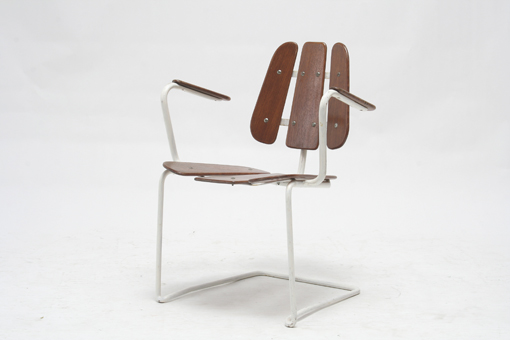 Tubular-steel armchair