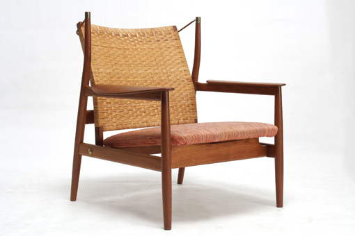 NV55 in teak & cane by Finn Juhl