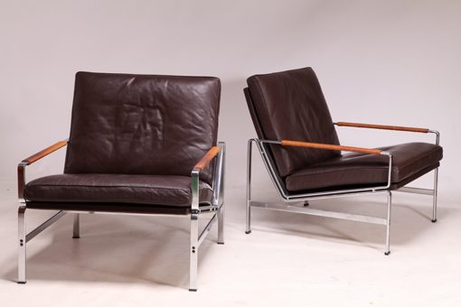 Model FK 6720 lounge chairs by Preben Fabricius & Jørgen Kastholm