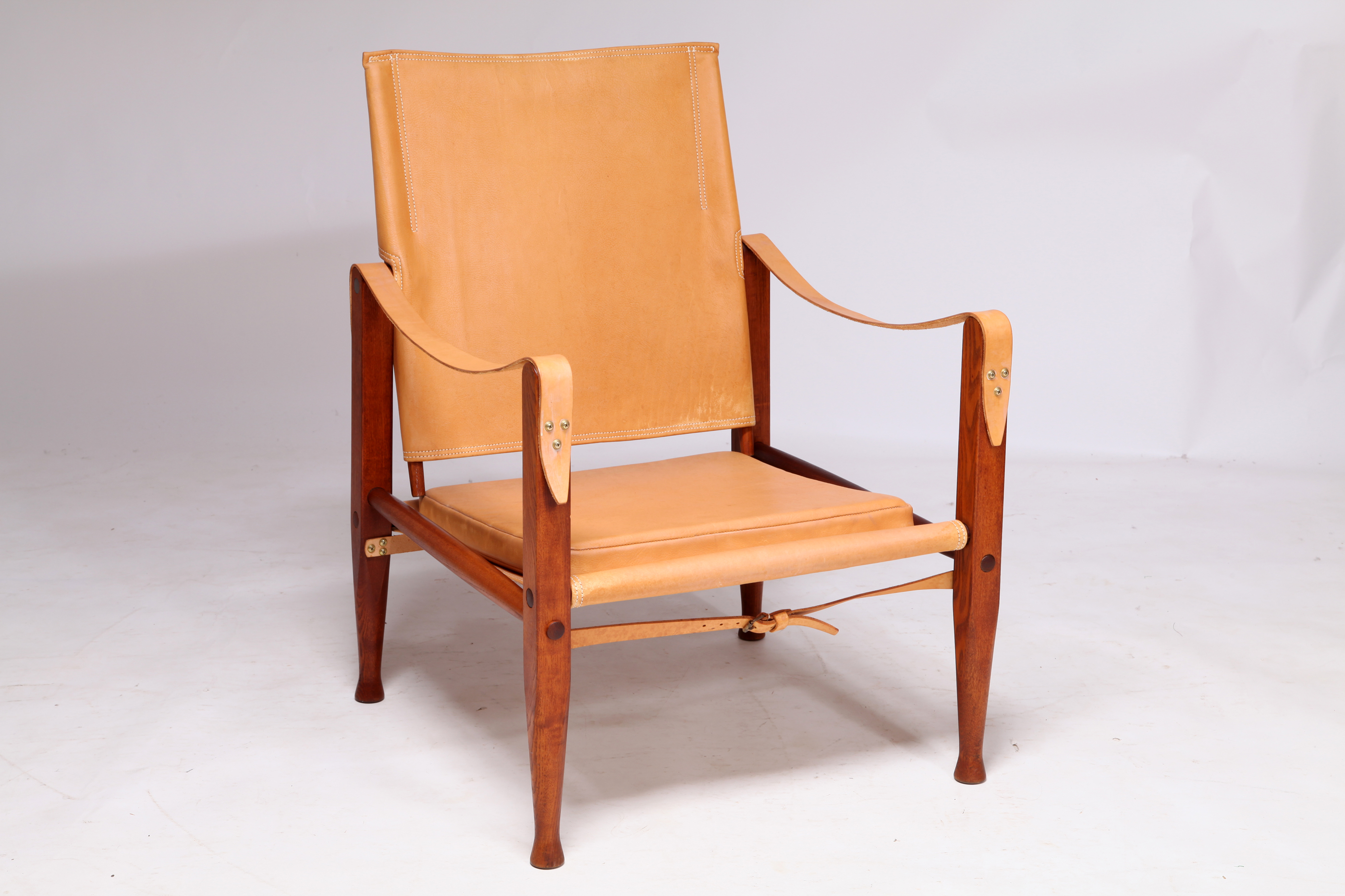 サファリチェア Farstrup アンティーク! 美品!貴重! Kaare Klint（コーア・クリント）サファリチェア 天然革 Safari
