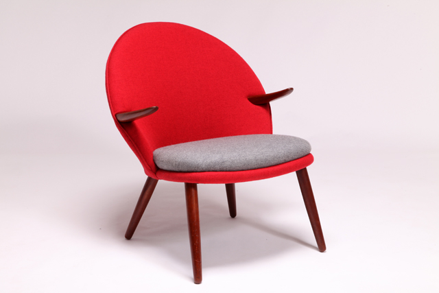 Easy chair in teak by Kurt Olsen