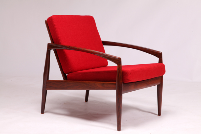 Model 121 paper knife easy chair in rosewood by Kai Kristiansen