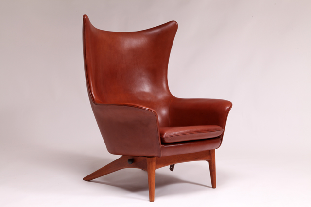 Wingback reclining chair by H.W. Klein
