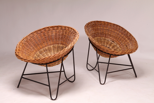 Wicker armchair