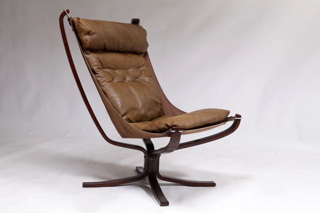 High back falcon chair by Sigurd Ressell