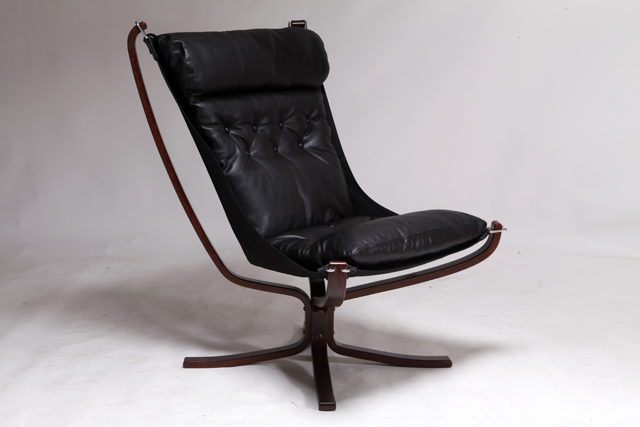 High back falcon chair by Sigurd Ressell