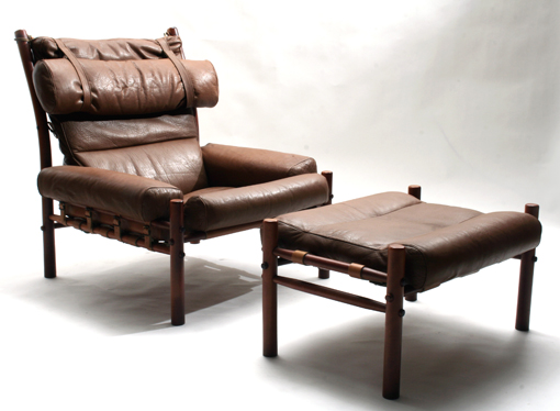 Inca armchair and ottoman