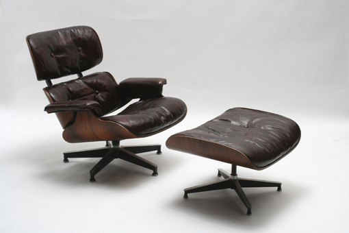 Early Herman Miller Rosewood Lounge Chair & Ottoman