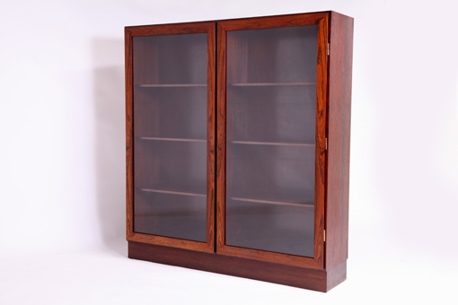 Bookcase with glass doors