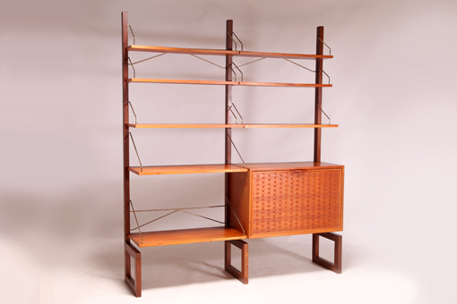 Free standing shelving system by Poul Cadovius