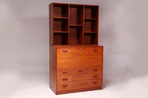 Bookcase with cabinet by Peter Hvidt & Orla Mølgaard-Nielsen