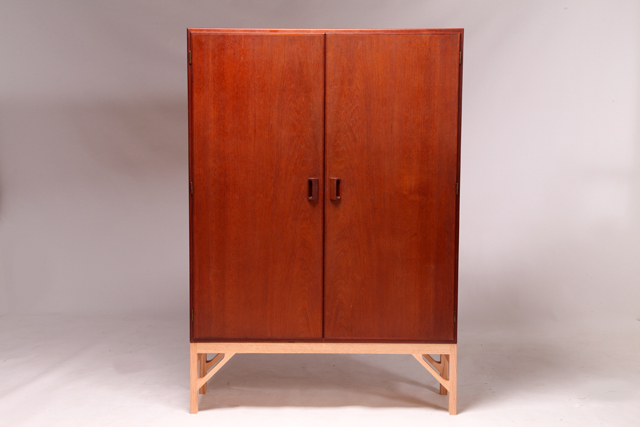 Tall cabinet in teak & oak by Børge Mogensen