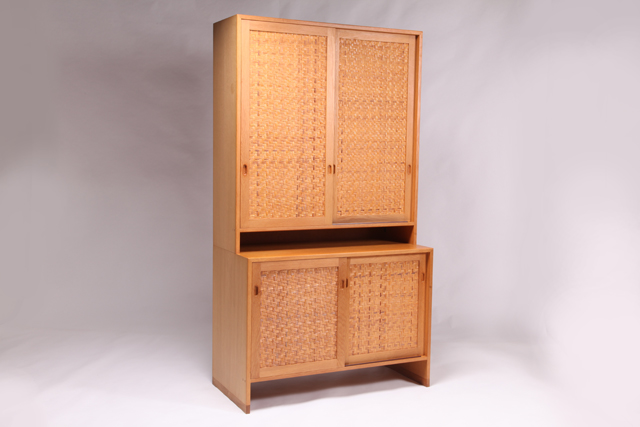 Ry15 cabinet in oak with cane panels by Hans J. Wegner