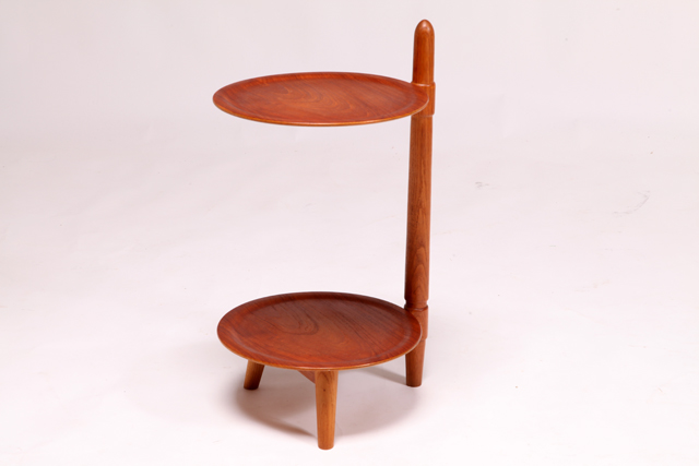 Side table in teak & oak by Edmund Jørgensen